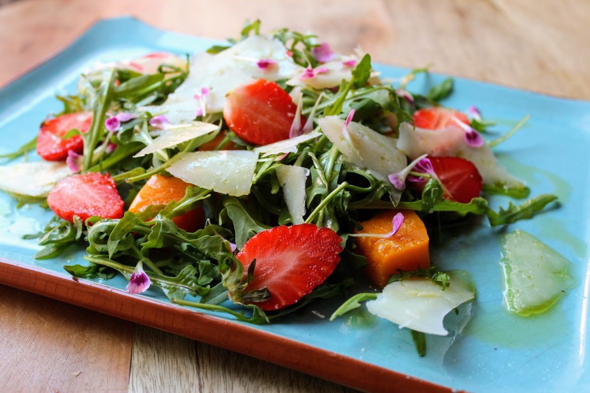 ensalada de fresas