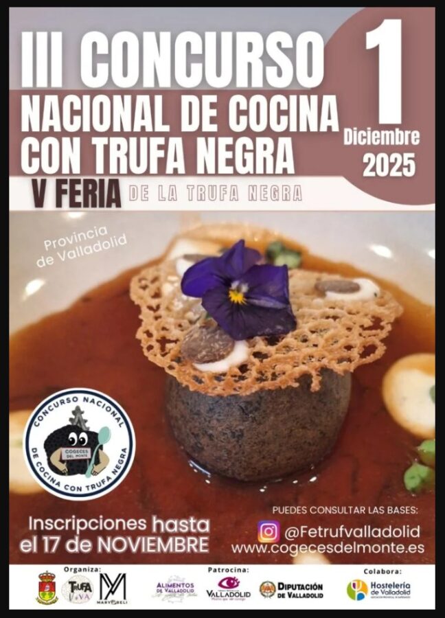 concurso nacional de cocina con trufa negra 2025 cogeces del monte