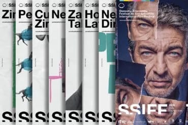 Carteles oficiales de la 74 edición del Festival de San Sebastián, con el retrato de Ricardo Darín en primer plano