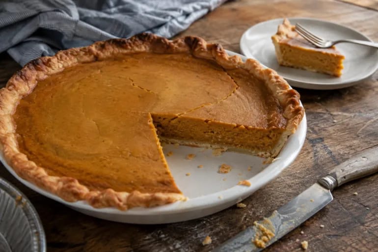 Tarta de calabaza americana