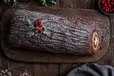 Tronco de Navidad de chocolate casero