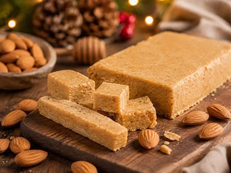 Turrón blando casero